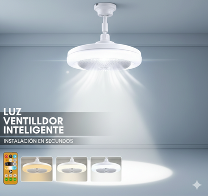 Luz - Ventilador Inteligente con Control Remoto