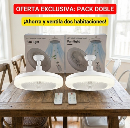 Luz - Ventilador Inteligente con Control Remoto