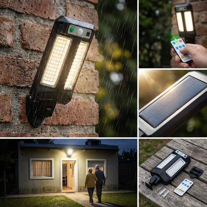 Luz solar con Sensor de Movimiento – Ilumina y Protege tu Hogar sin Energía Eléctrica