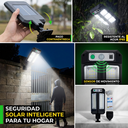 Luz solar con Sensor de Movimiento – Ilumina y Protege tu Hogar sin Energía Eléctrica