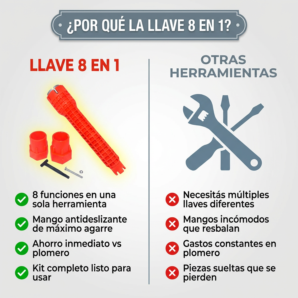 Llave Multifuncional 8 en 1